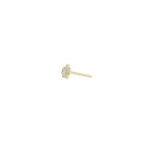 Daisy Stone Enamel Stud