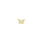 Quiet Icon-Classic Butterfly Stud-Earrings-14k Gold Vermeil-Blue Ruby Jewellery-Vancouver Canada
