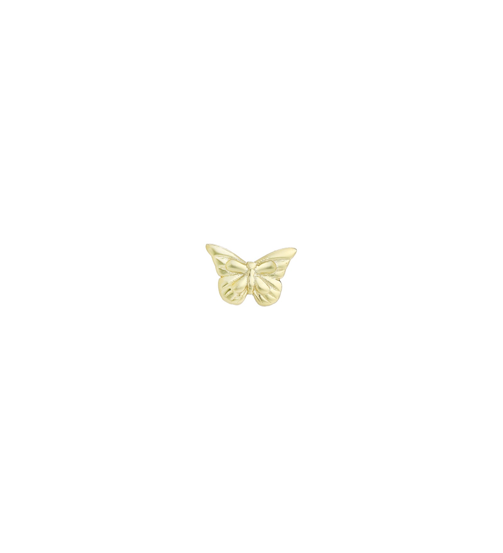 Quiet Icon-Classic Butterfly Stud-Earrings-14k Gold Vermeil-Blue Ruby Jewellery-Vancouver Canada