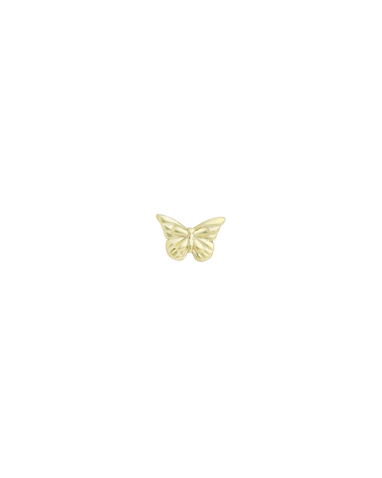 Quiet Icon-Classic Butterfly Stud-Earrings-14k Gold Vermeil-Blue Ruby Jewellery-Vancouver Canada