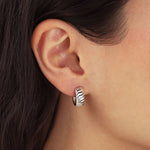 Quiet Icon-Contour Hoops-Earrings-Blue Ruby Jewellery-Vancouver Canada