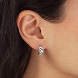 Quiet Icon-Contour Hoops-Earrings-Blue Ruby Jewellery-Vancouver Canada