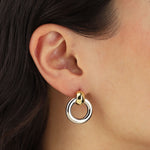 Quiet Icon-Ring Drop Studs-Earrings-Blue Ruby Jewellery-Vancouver Canada