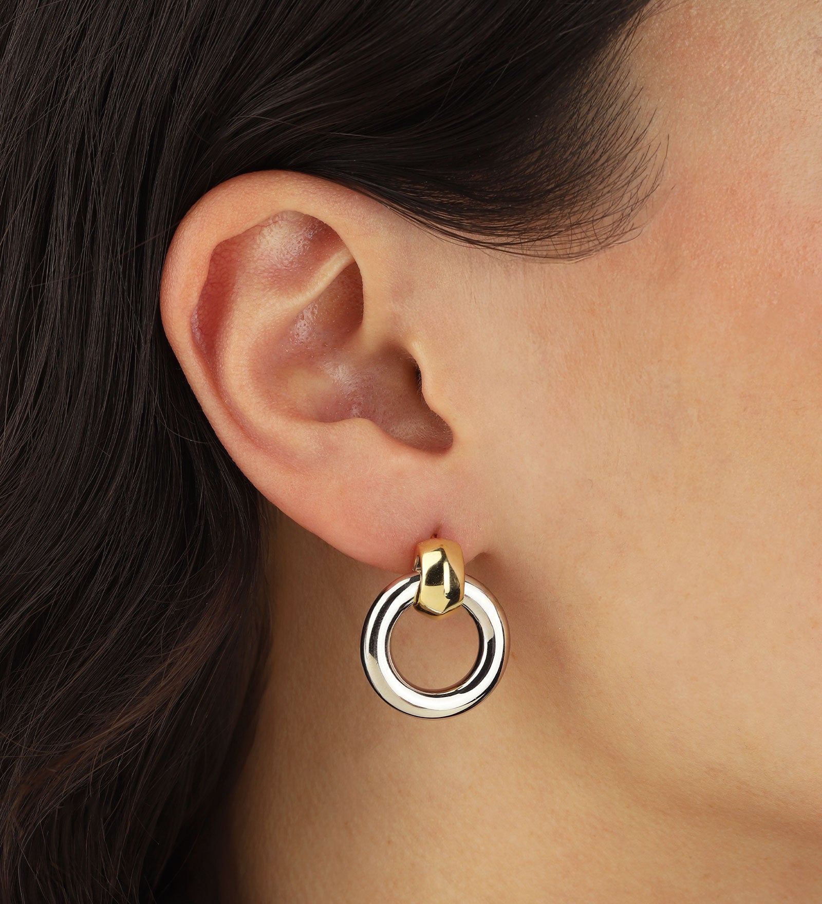 Quiet Icon-Ring Drop Studs-Earrings-Blue Ruby Jewellery-Vancouver Canada