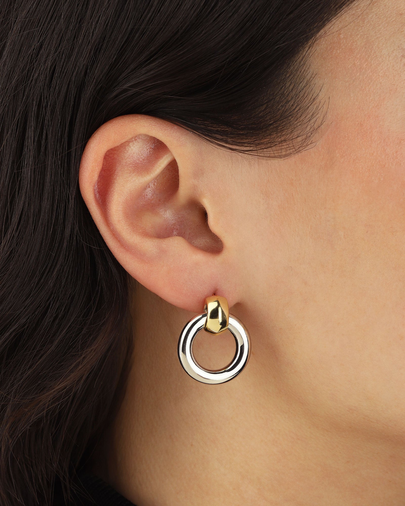 Quiet Icon-Ring Drop Studs-Earrings-Blue Ruby Jewellery-Vancouver Canada