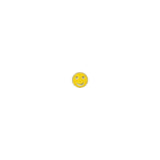 Smiley Face Enamel Stud 14k Gold Vermeil, Neon Yellow Enamel