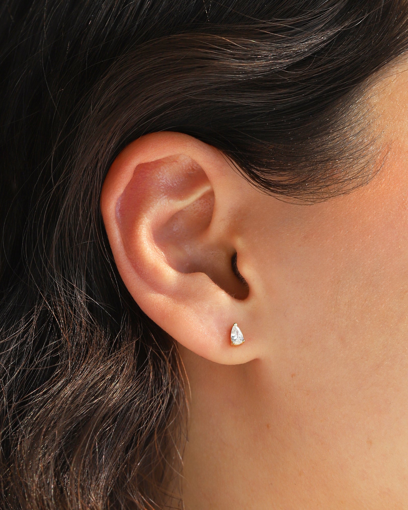 Quiet Icon-Birthstone Mix Shape CZ Stud-Earrings-Blue Ruby Jewellery-Vancouver Canada