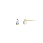 Quiet Icon-Birthstone Mix Shape CZ Stud-Earrings-14k Gold Vermeil, Cubic Zirconia - April-Blue Ruby Jewellery-Vancouver Canada