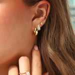 Quiet Icon-Birthstone Mix Shape CZ Studs-Earrings-Blue Ruby Jewellery-Vancouver Canada