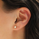 Quiet Icon-Birthstone Mix Shape CZ Stud-Earrings-Blue Ruby Jewellery-Vancouver Canada