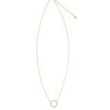 Quiet Icon-Open Circle CZ Necklace-Necklaces-Blue Ruby Jewellery-Vancouver Canada
