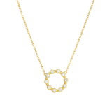 Quiet Icon-Open Circle CZ Necklace-Necklaces-Blue Ruby Jewellery-Vancouver Canada