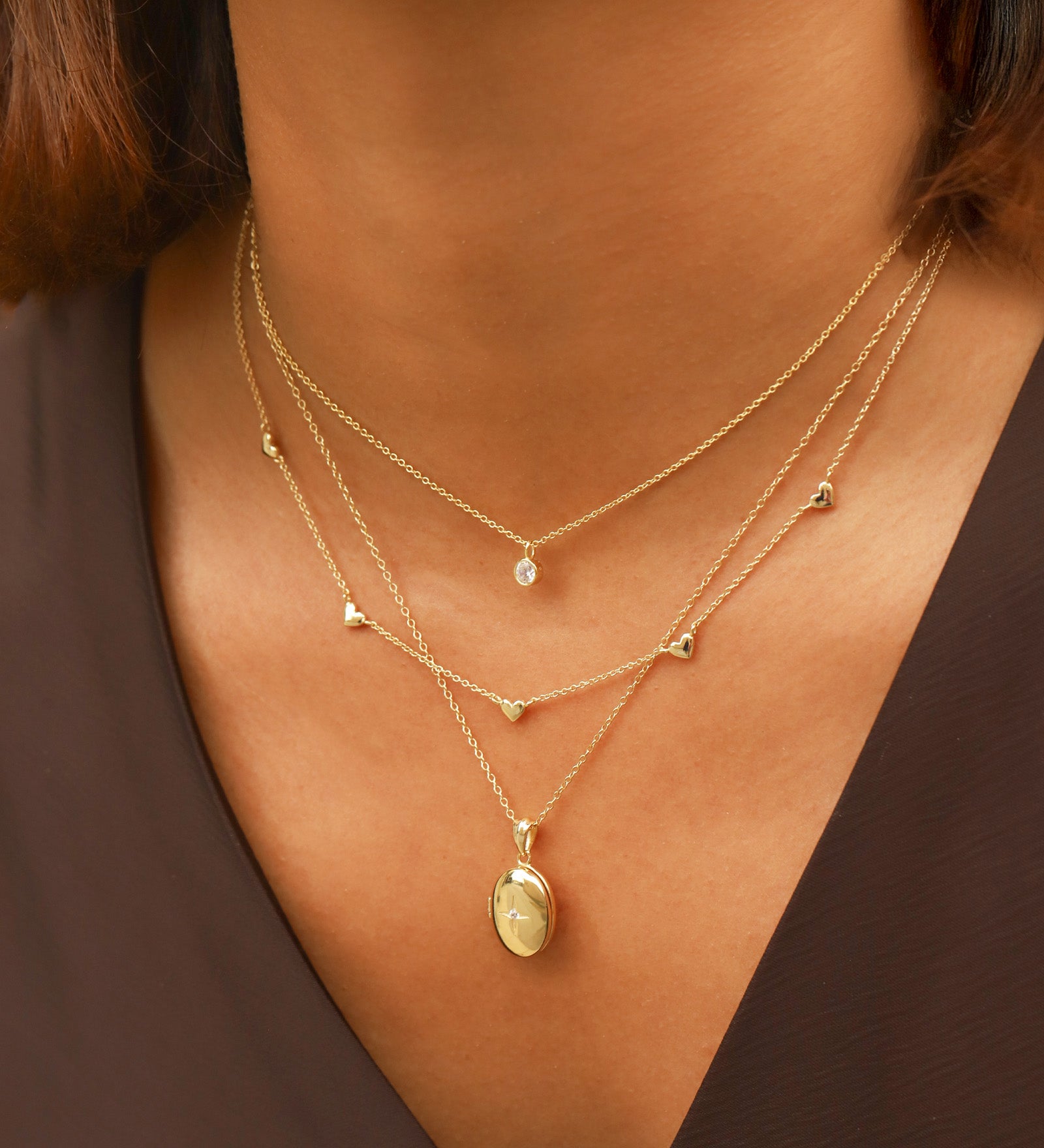 Quiet Icon-Celestial Star Locket-Necklaces-Blue Ruby Jewellery-Vancouver Canada