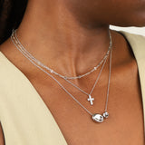 Quiet Icon-Organic Toi Et Moi Necklace-Necklaces-Blue Ruby Jewellery-Vancouver Canada