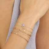 Quiet Icon-Twist Chain CZ Bracelet-Bracelets-Blue Ruby Jewellery-Vancouver Canada