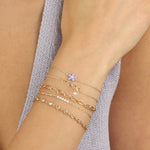 Quiet Icon-Twist Chain CZ Bracelet-Bracelets-Blue Ruby Jewellery-Vancouver Canada