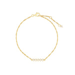 Quiet Icon-Twist Chain CZ Bracelet-Bracelets-14k Gold Vermeil, Cubic Zirconia-Blue Ruby Jewellery-Vancouver Canada