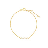 Quiet Icon-Twist Chain CZ Bracelet-Bracelets-14k Gold Vermeil, Cubic Zirconia-Blue Ruby Jewellery-Vancouver Canada