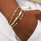 Quiet Icon-Bamboo Link Bracelet-Bracelets-Blue Ruby Jewellery-Vancouver Canada