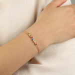 Quiet Icon-Baguette Bar Bracelet-Bracelets-Blue Ruby Jewellery-Vancouver Canada