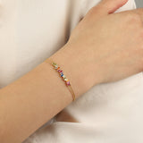 Quiet Icon-Baguette Bar Bracelet-Bracelets-Blue Ruby Jewellery-Vancouver Canada