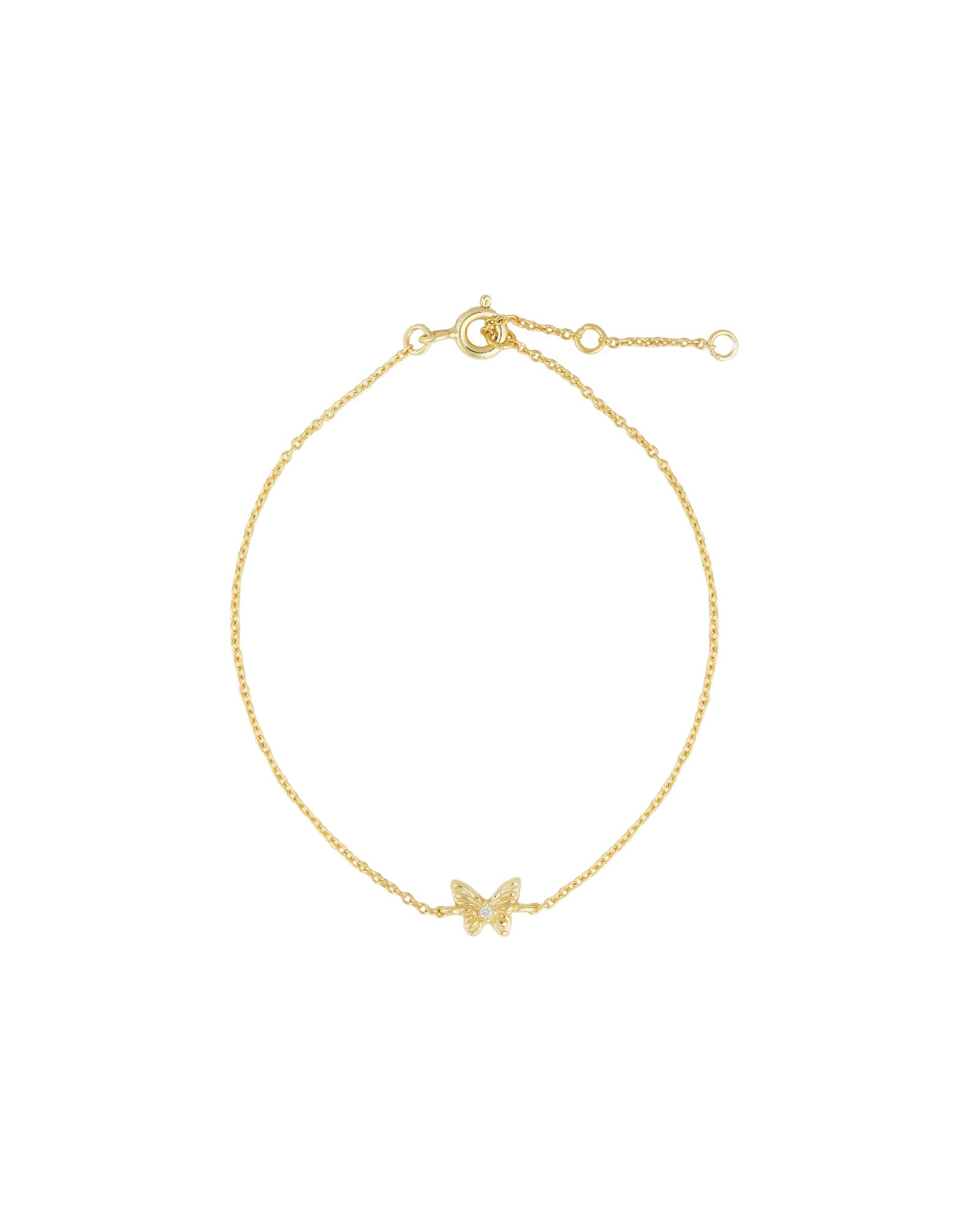 Quiet Icon-Classic Butterfly Bracelet-Bracelets-14k Gold Vermeil, Cubic Zirconia-Blue Ruby Jewellery-Vancouver Canada