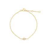 Quiet Icon-Marquise CZ Bracelet-Bracelets-14k Gold Vermeil, Cubic Zirconia-Blue Ruby Jewellery-Vancouver Canada