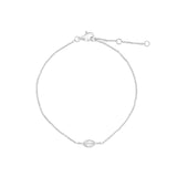 Quiet Icon-Marquise CZ Bracelet-Bracelets-Rhodium Plated Sterling Silver, Cubic Zirconia-Blue Ruby Jewellery-Vancouver Canada