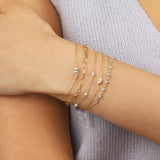 Quiet Icon-CZ Dot Chain Bracelet-Bracelets-Blue Ruby Jewellery-Vancouver Canada