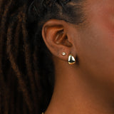 Quiet Icon-Petal Studs-Earrings-Blue Ruby Jewellery-Vancouver Canada