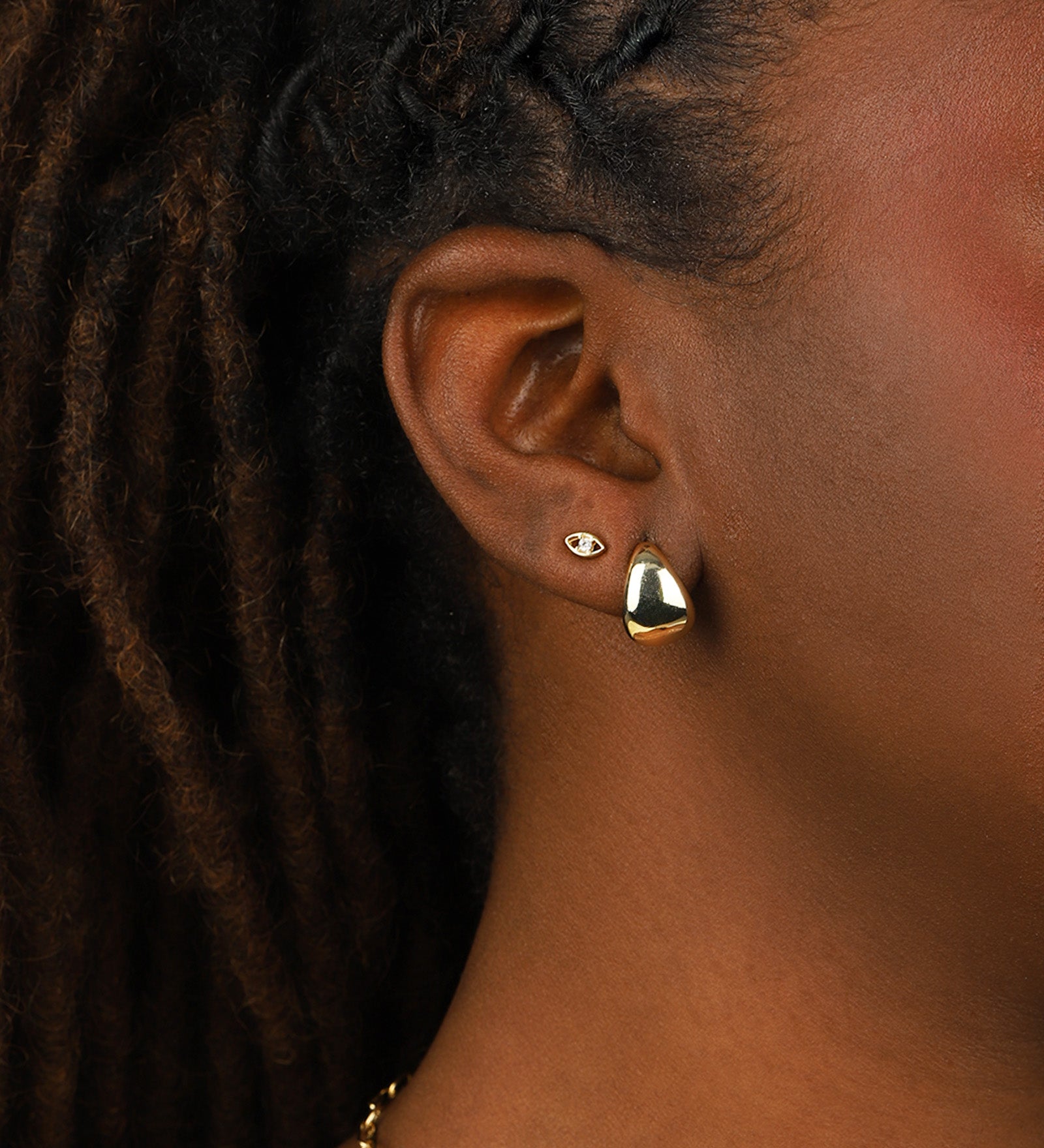 Quiet Icon-Petal Studs-Earrings-Blue Ruby Jewellery-Vancouver Canada