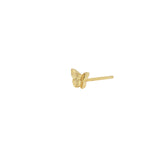 Quiet Icon-Small Butterfly Single Stud-Earrings-Blue Ruby Jewellery-Vancouver Canada