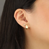 Quiet Icon-Modern Curve Hoops-Earrings-Blue Ruby Jewellery-Vancouver Canada