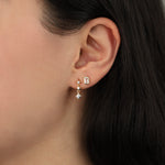 Quiet Icon-Luminous Star Trio Studs-Earrings-Blue Ruby Jewellery-Vancouver Canada