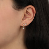 Quiet Icon-Luminous Star Trio Studs-Earrings-Blue Ruby Jewellery-Vancouver Canada