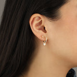 Quiet Icon-Bezel Bow Studs-Earrings-Blue Ruby Jewellery-Vancouver Canada
