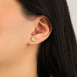 Quiet Icon-Spiral Shell Studs-Earrings-Blue Ruby Jewellery-Vancouver Canada