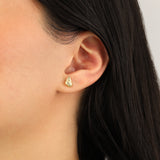 Quiet Icon-Spiral Shell Studs-Earrings-Blue Ruby Jewellery-Vancouver Canada