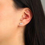 Quiet Icon-Flutter Studs-Earrings-Blue Ruby Jewellery-Vancouver Canada