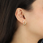 Quiet Icon-Marquise Chain Single Stud-Earrings-Blue Ruby Jewellery-Vancouver Canada