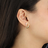Quiet Icon-Marquise Chain Single Stud-Earrings-Blue Ruby Jewellery-Vancouver Canada