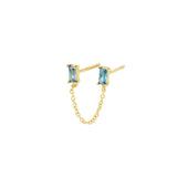 Quiet Icon-Double Baguette Single Stud-Earrings-Blue Ruby Jewellery-Vancouver Canada