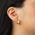 Quiet Icon-Column Hoops-Earrings-Blue Ruby Jewellery-Vancouver Canada
