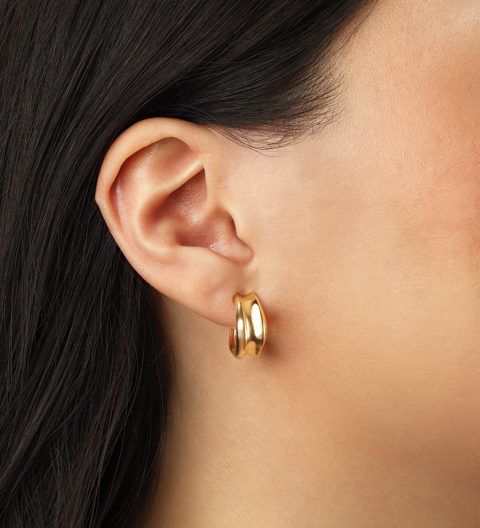 Quiet Icon-Column Hoops-Earrings-Blue Ruby Jewellery-Vancouver Canada