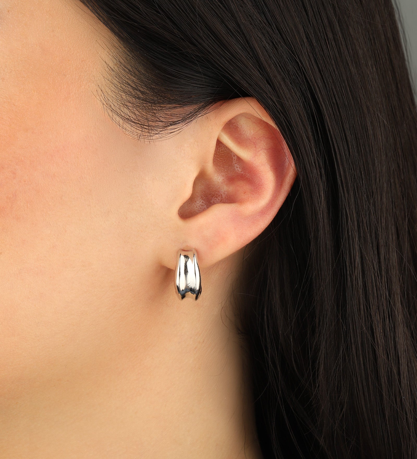 Quiet Icon-Column Hoops-Earrings-Blue Ruby Jewellery-Vancouver Canada