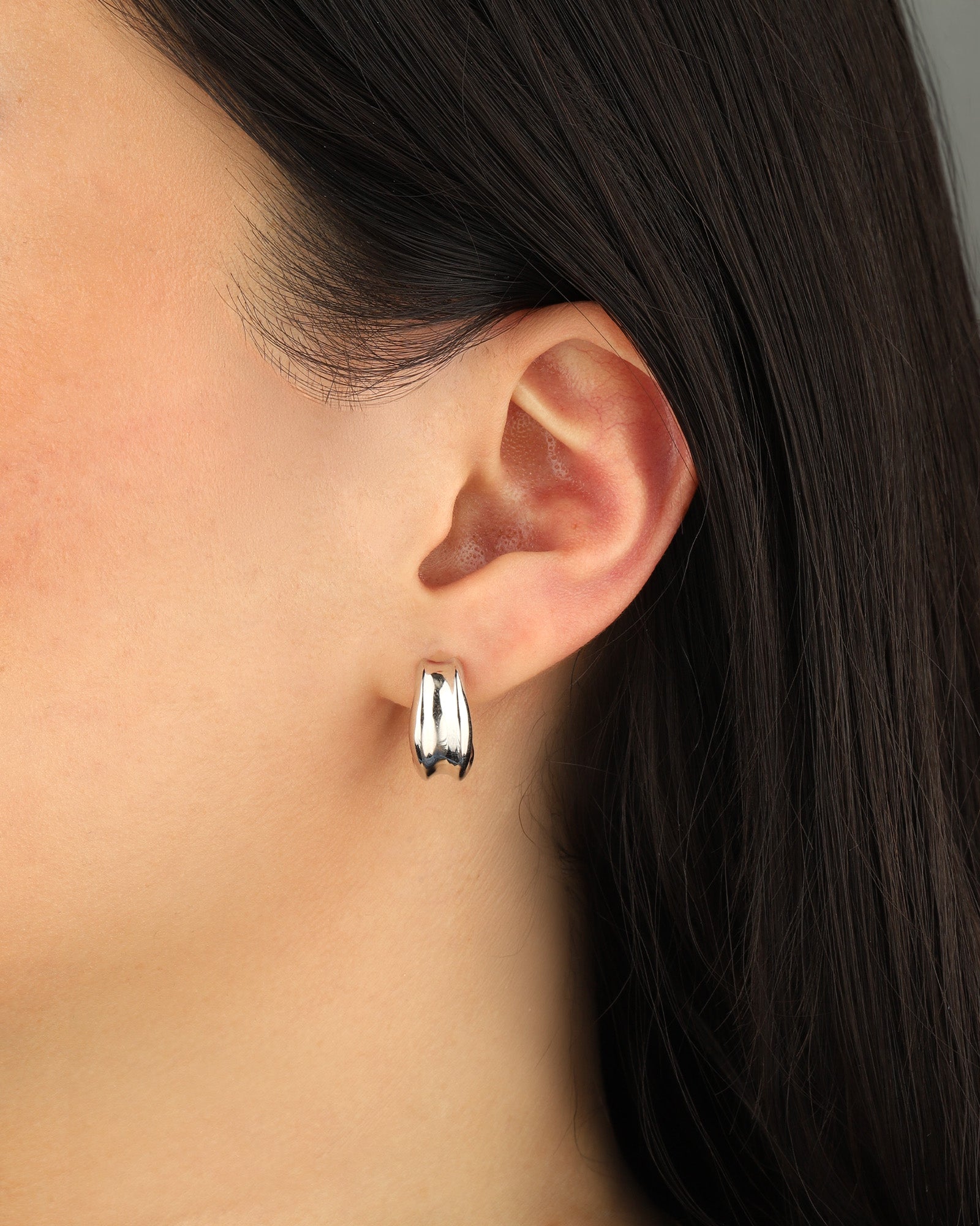 Quiet Icon-Column Hoops-Earrings-Blue Ruby Jewellery-Vancouver Canada