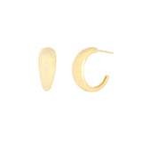 Quiet Icon-Tapered Dome Hoops-Earrings-Blue Ruby Jewellery-Vancouver Canada