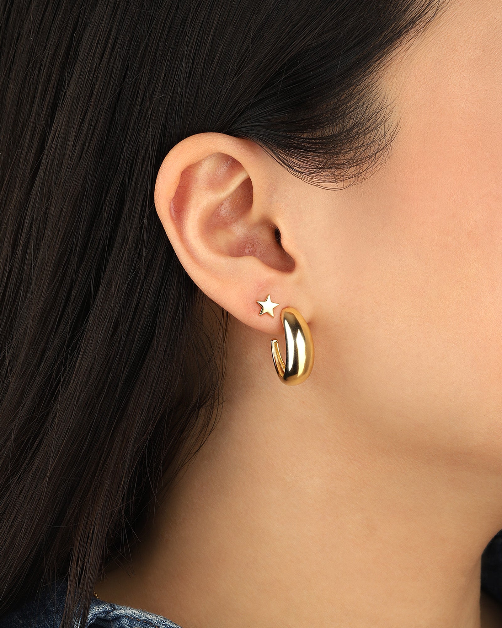 Quiet Icon-Classic Star Single Stud-Earrings-Blue Ruby Jewellery-Vancouver Canada