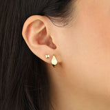 Quiet Icon-Pyramid Single Stud-Earrings-Blue Ruby Jewellery-Vancouver Canada