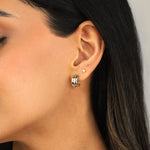 Quiet Icon-Lightning Bolt Single Stud-Earrings-Blue Ruby Jewellery-Vancouver Canada